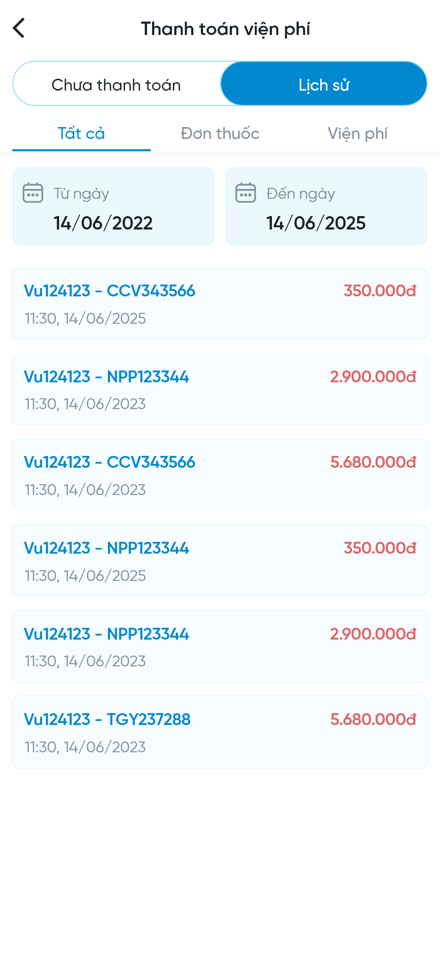 App Bệnh viện / Phòng khám